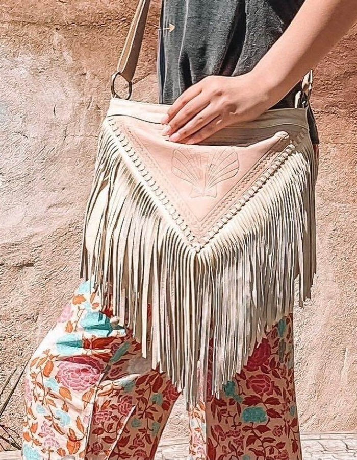 TANAH FOLK // Siren Leather Bag // Blush
