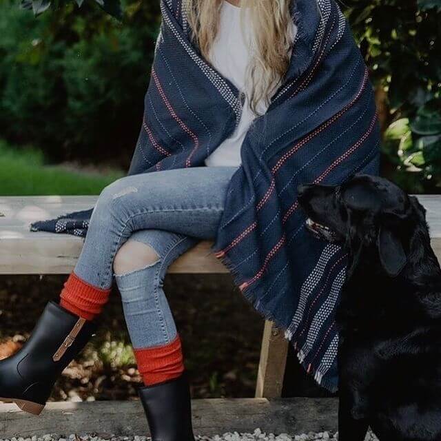 NOOAN Possum Merino Hamilton Socks - Burnt Orange