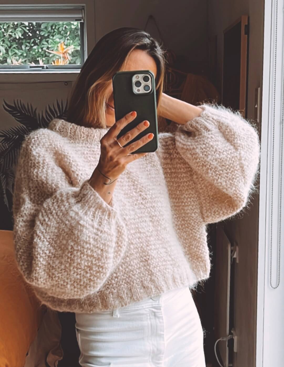 WORN + WILDER // The Cropped Crew II // Buff Mohair