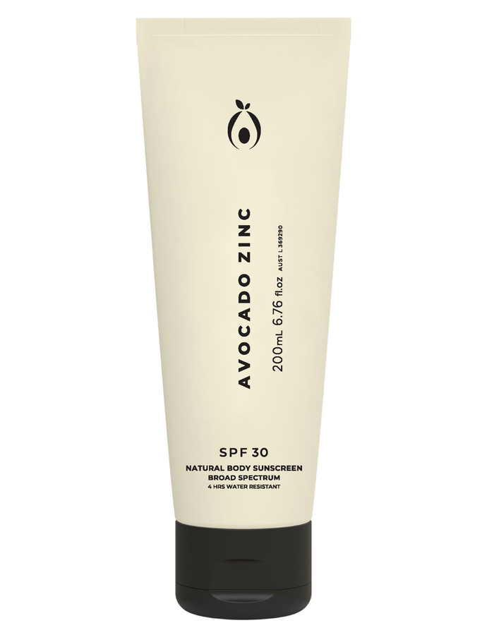 Avocado Zinc SPF 30 Natural Body Sunscreen // 200 mL
