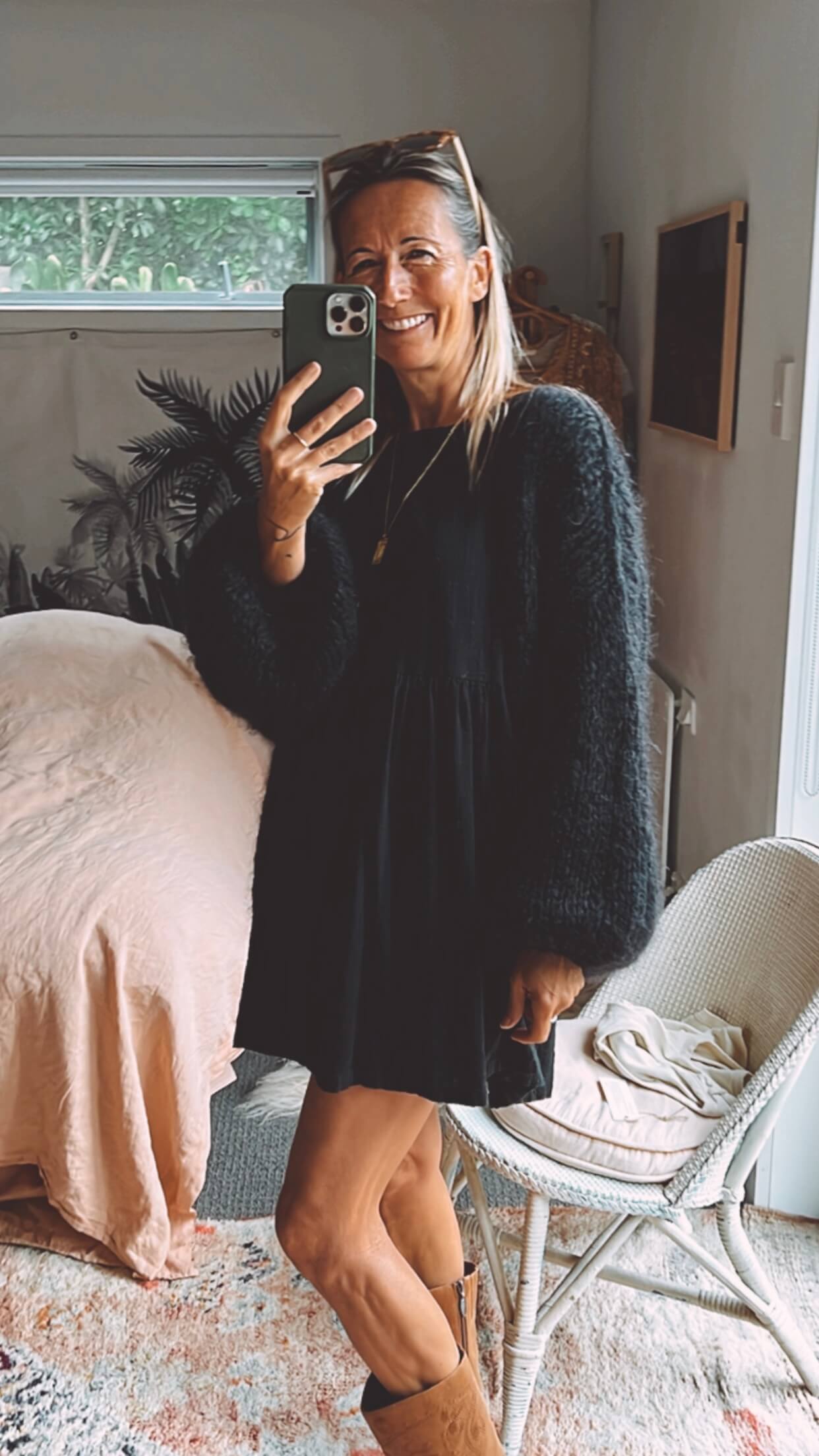 WORN + WILDER // Be Wilder // Mohair Cardi // Black