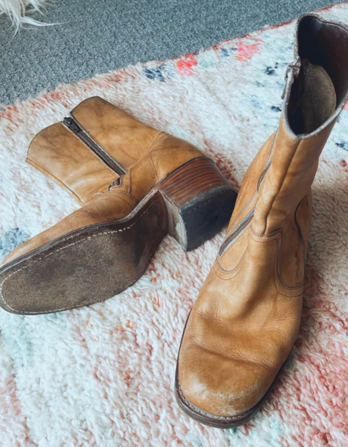 Tan Leather Boots