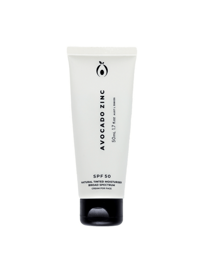 Avocado Zinc SPF 50 Natural Tinted Moisturiser - Medium/Dark // 50 mL