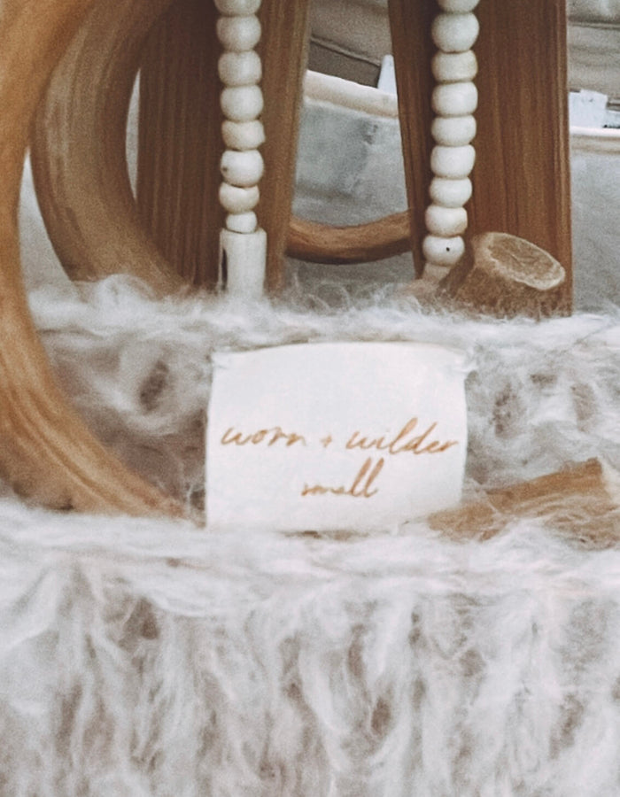 WORN + WILDER // The Cropped Boatneck // Buff Mohair