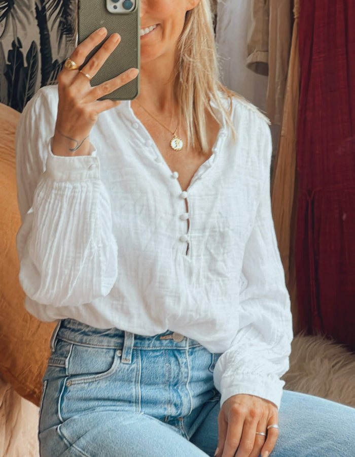 PHOEBE TONKIN X ROLLA'S // Eastcoast Flare Jeans // Bessette Blue Organic Cotton