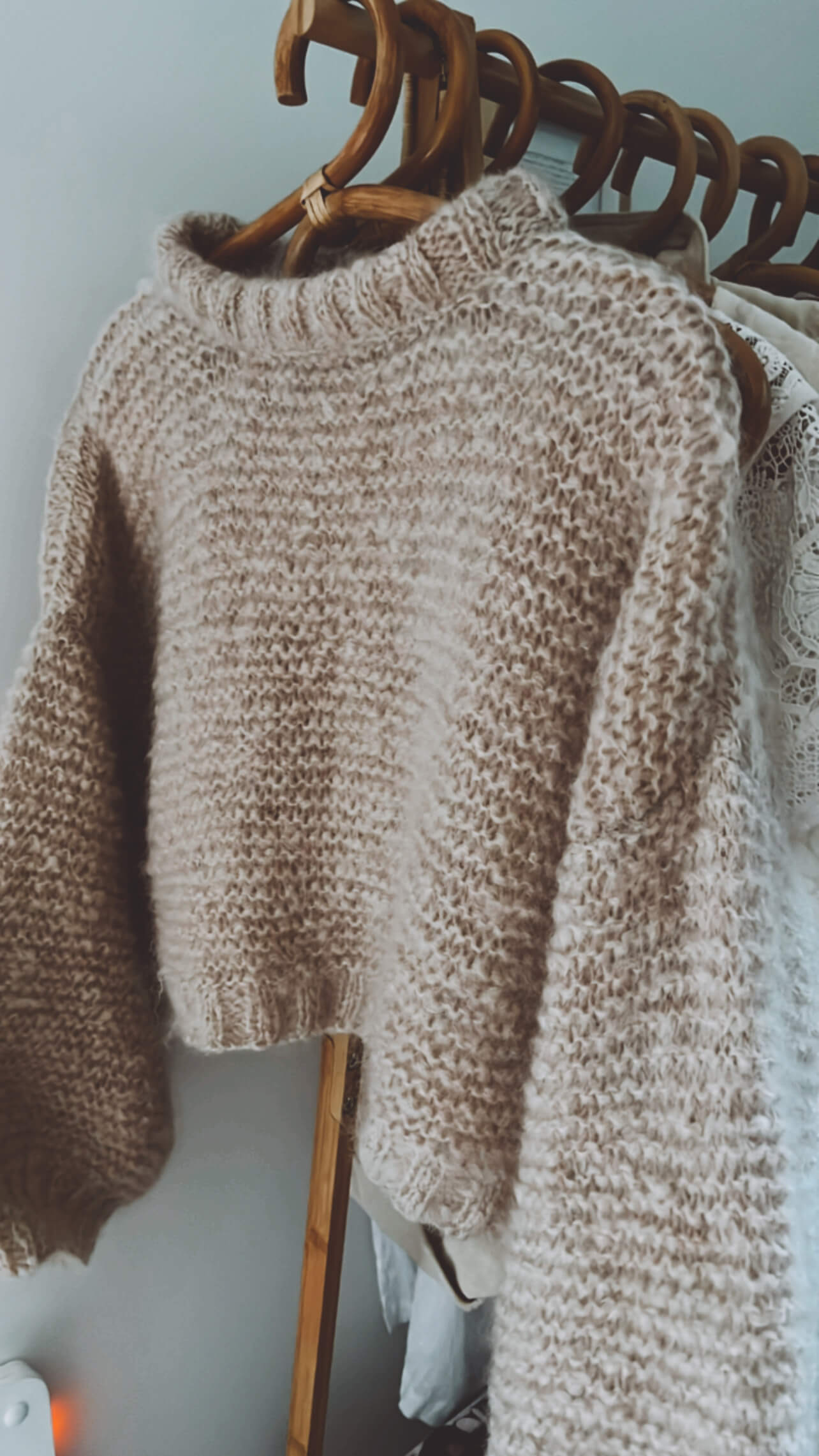 WORN + WILDER // The Cropped Crew II // Buff Mohair