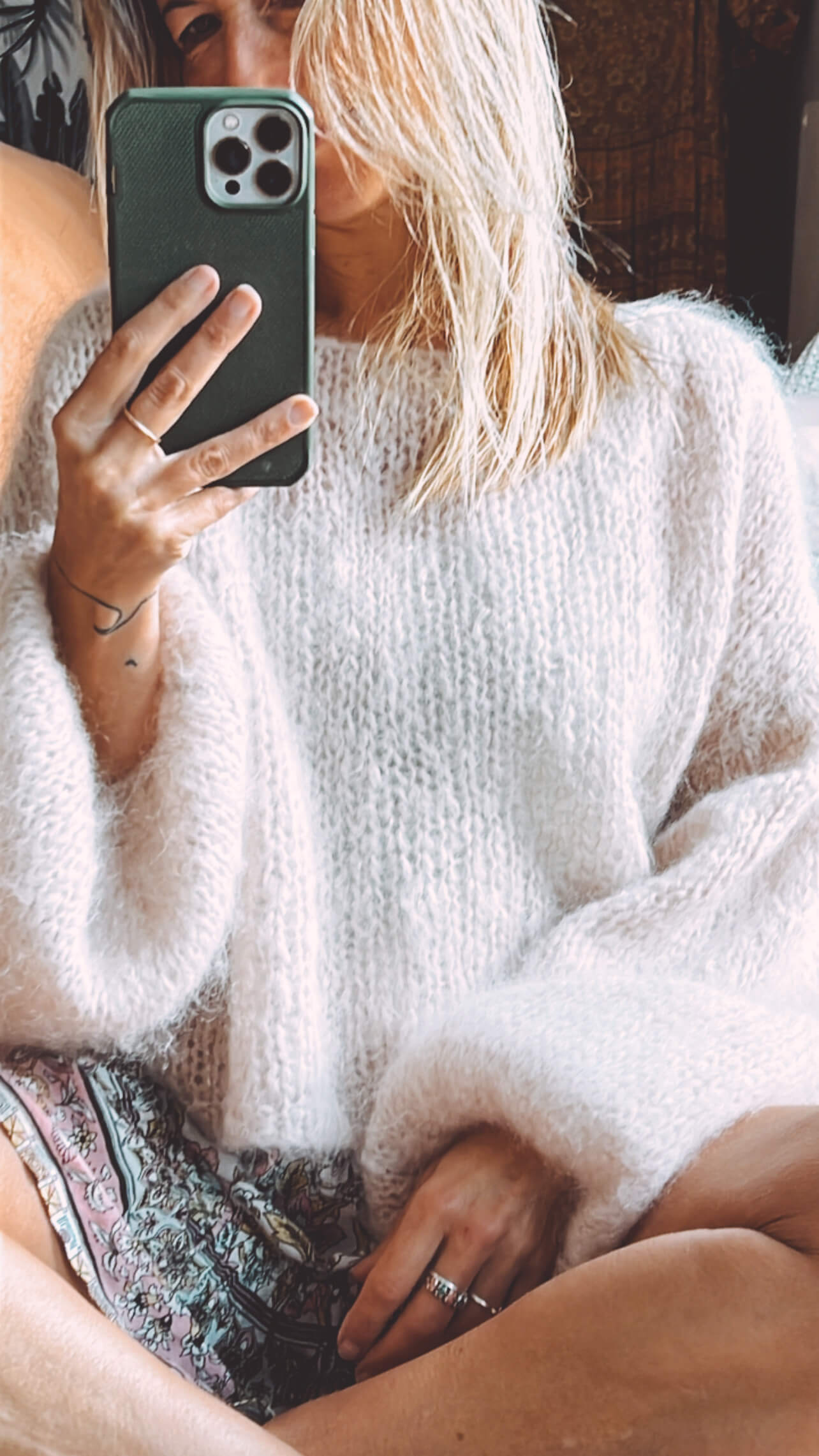 WORN + WILDER // The Cropped Boatneck // Buff Mohair