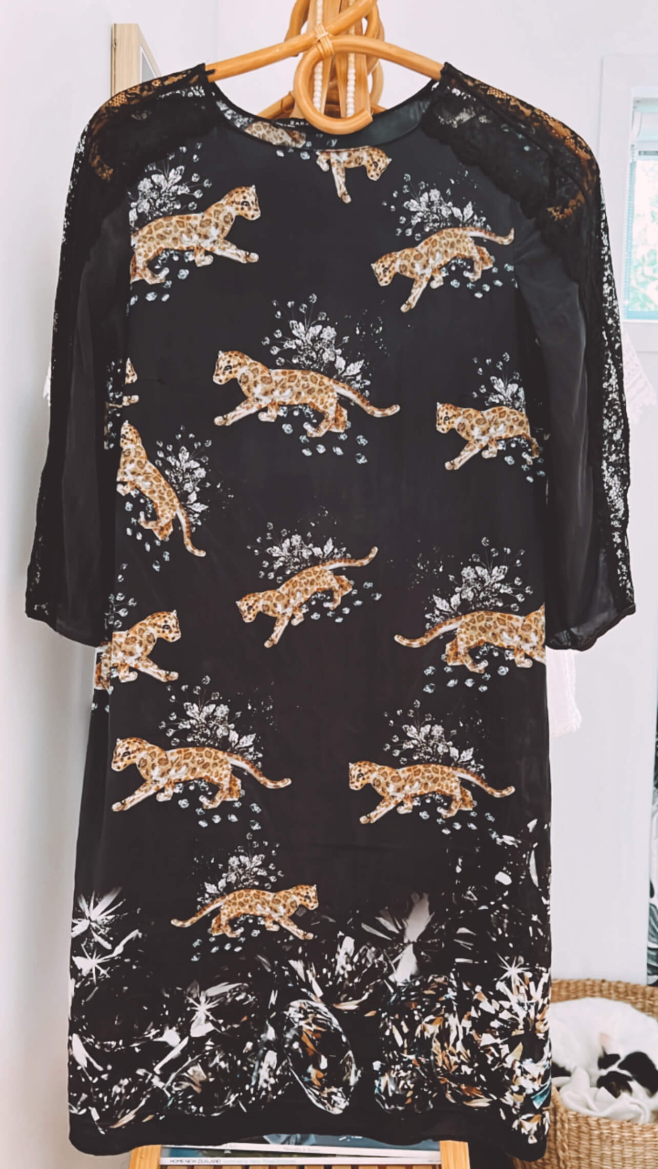 ZARA // Silk Cheetah Dress // Size XS