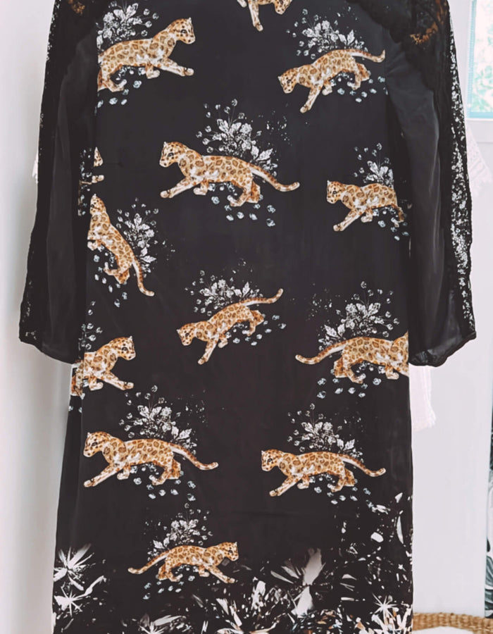 ZARA // Silk Cheetah Dress // Size XS