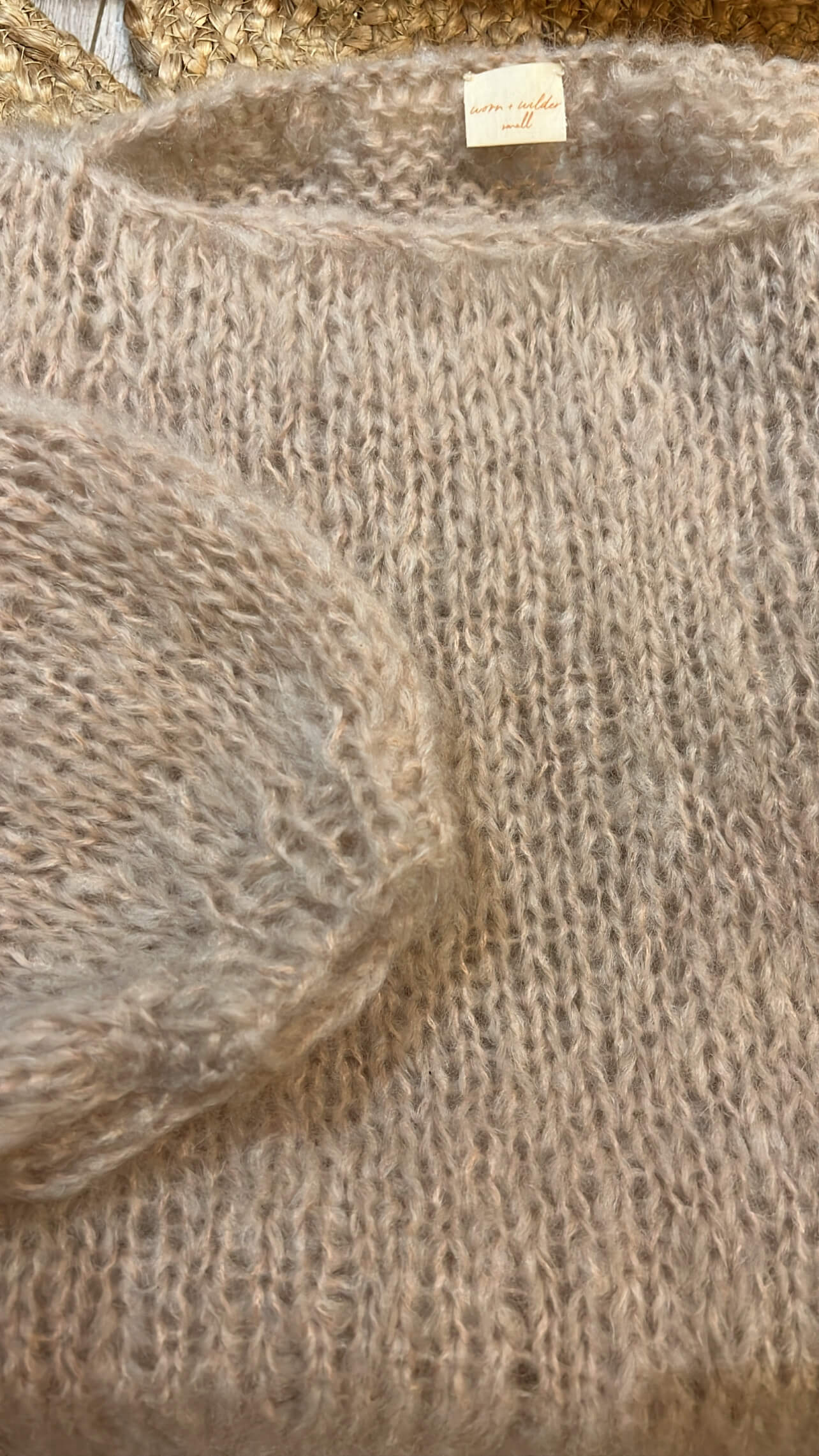 WORN + WILDER // The Cropped Boatneck // Buff Mohair