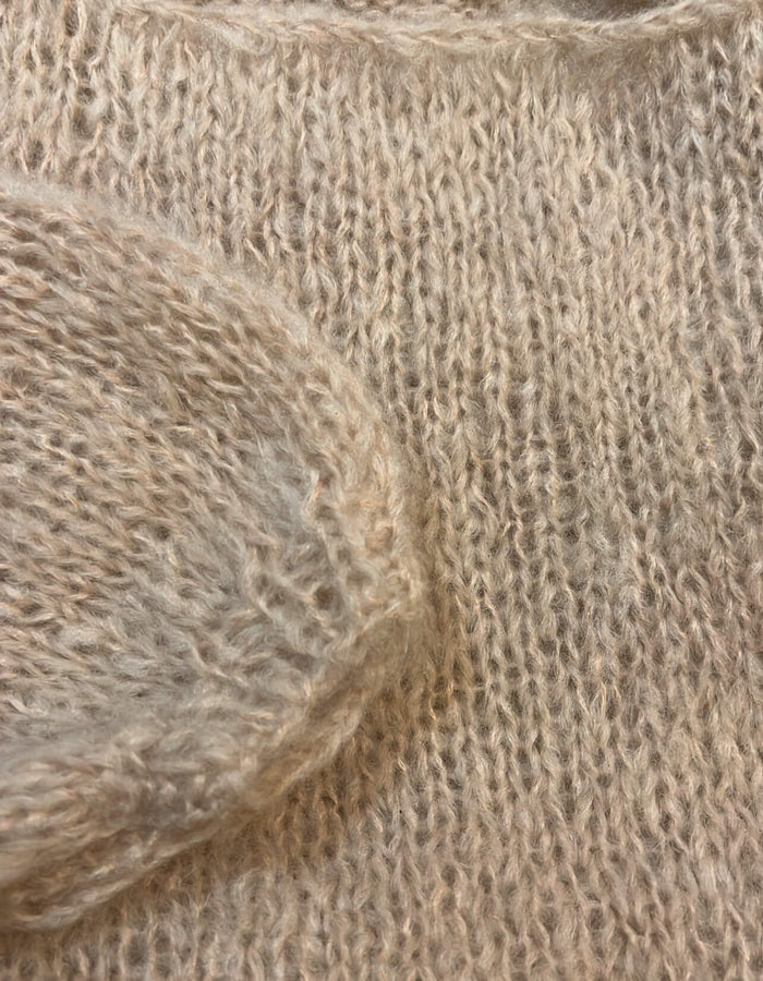 WORN + WILDER // The Cropped Boatneck // Buff Mohair