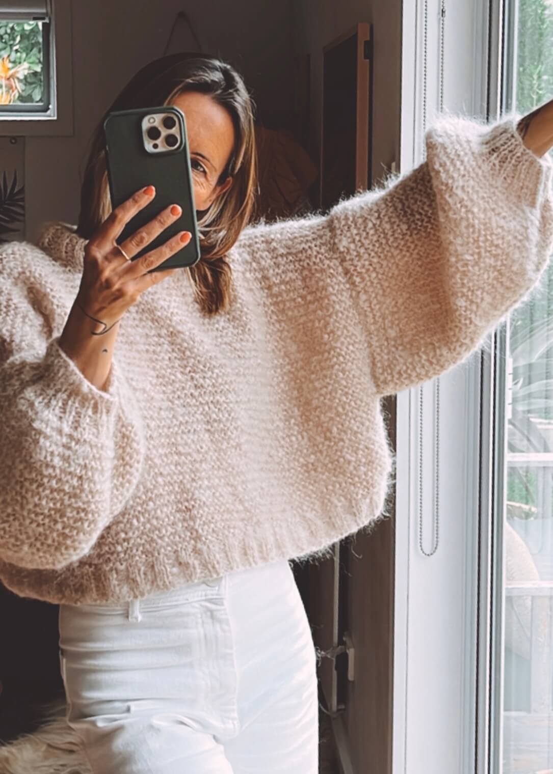 WORN + WILDER // The Cropped Crew II // Buff Mohair