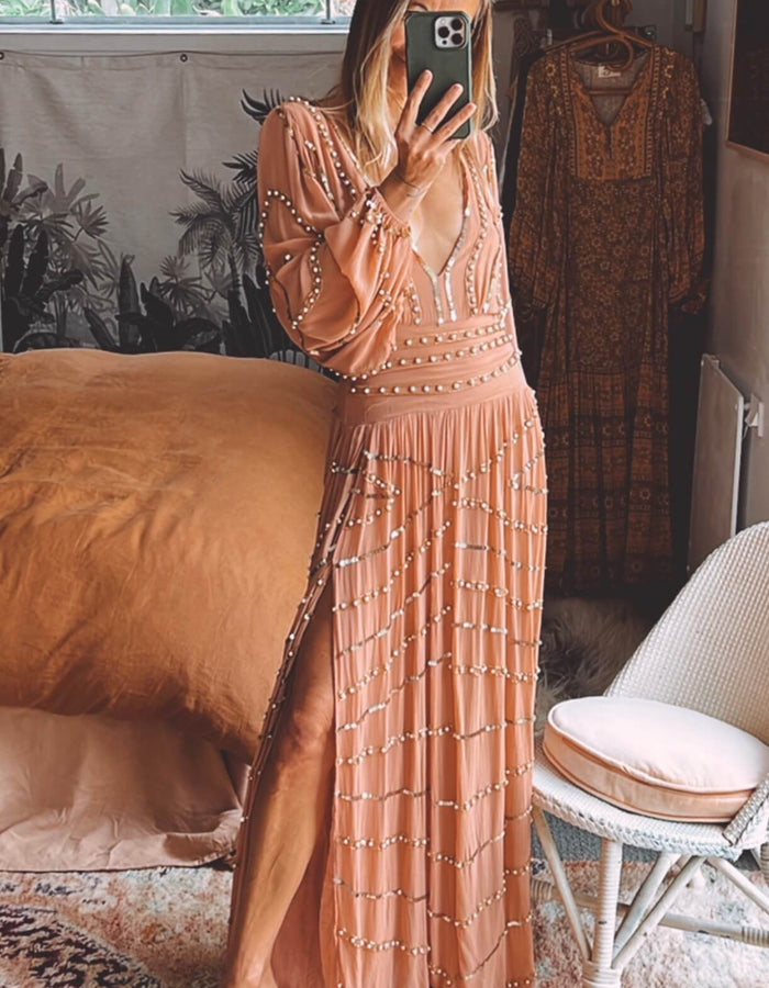 JEN'S PIRATE BOOTY // Odyssey Lapis Maxi Dress - Odyssey Clay