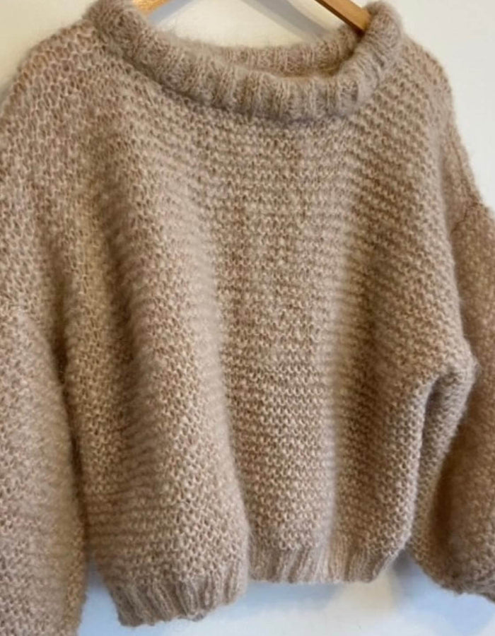 WORN + WILDER // The Cropped Crew II // Buff Mohair