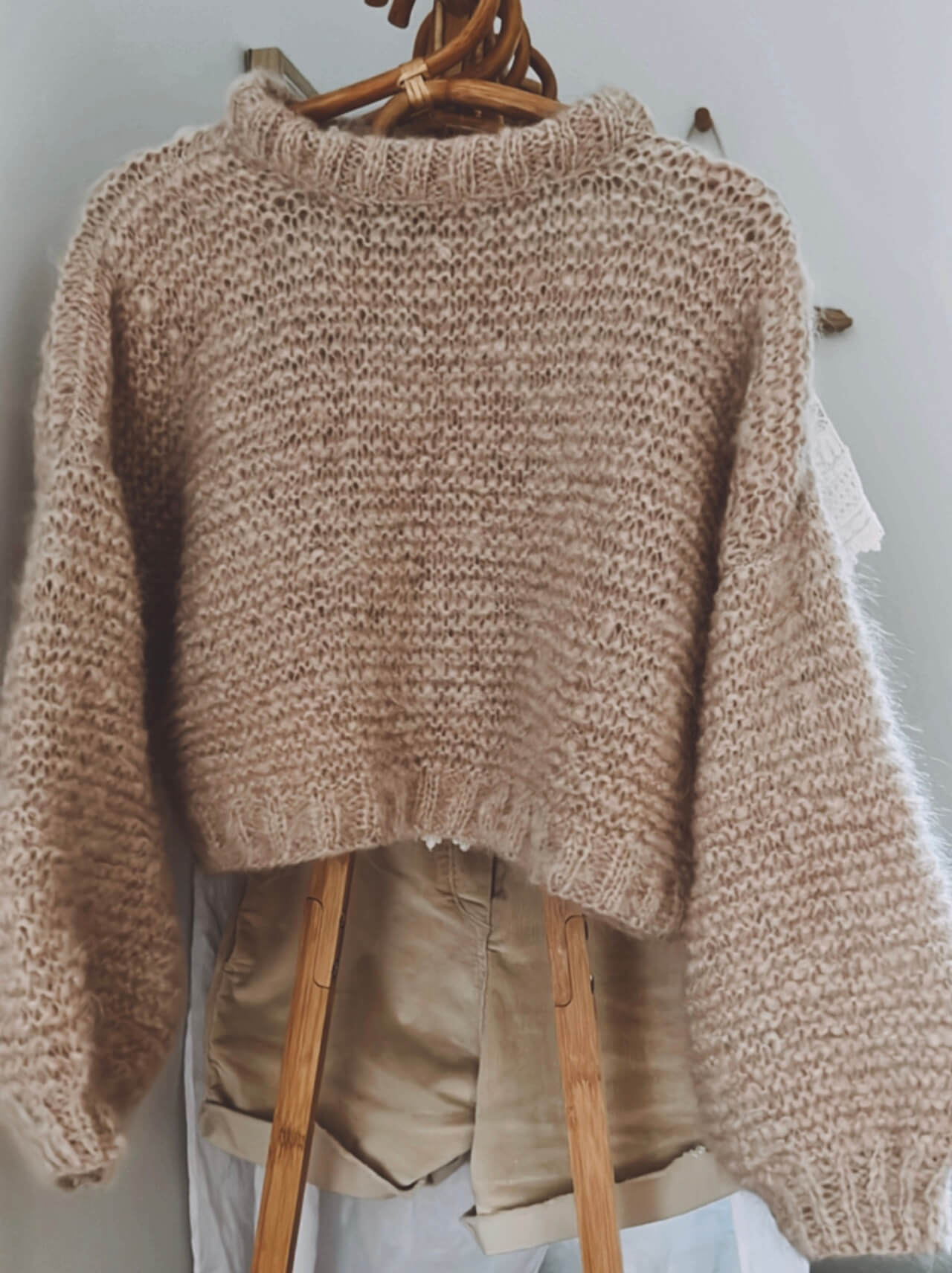 WORN + WILDER // The Cropped Crew II // Buff Mohair