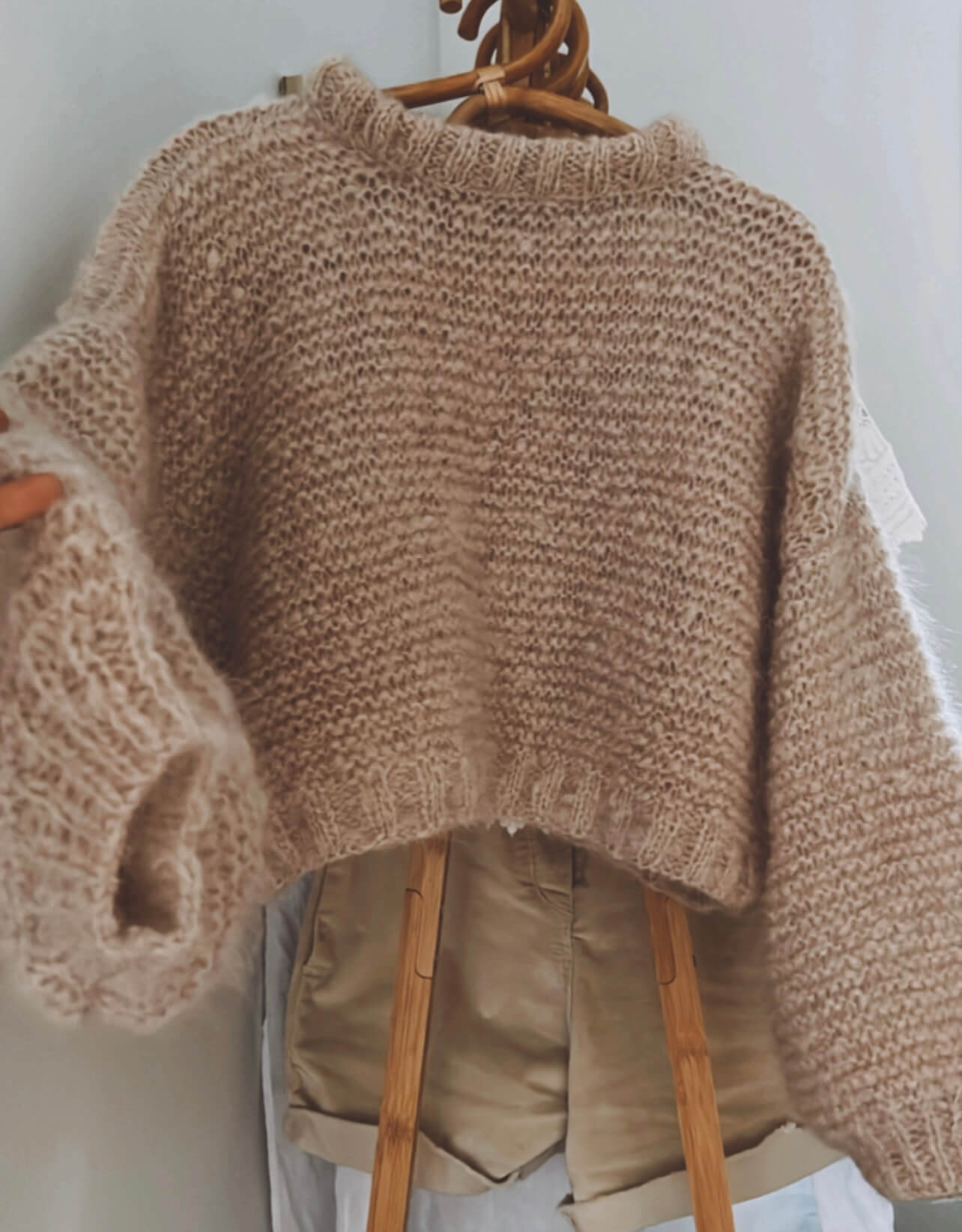 WORN + WILDER // The Cropped Crew II // Buff Mohair