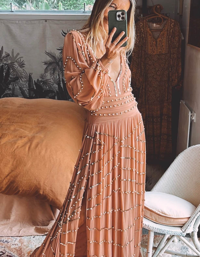 JEN'S PIRATE BOOTY // Odyssey Lapis Maxi Dress - Odyssey Clay