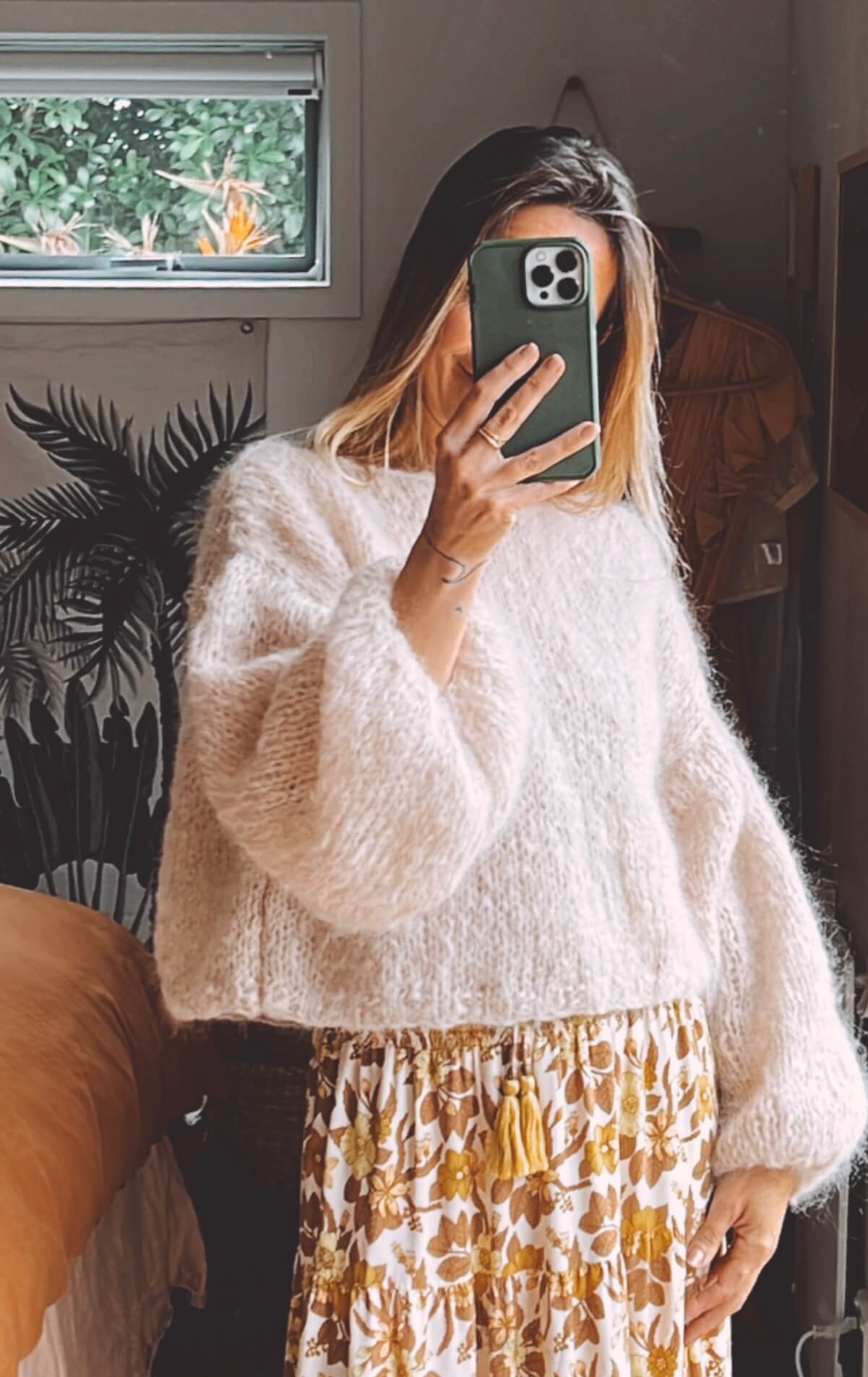 WORN + WILDER // The Cropped Boatneck // Buff Mohair