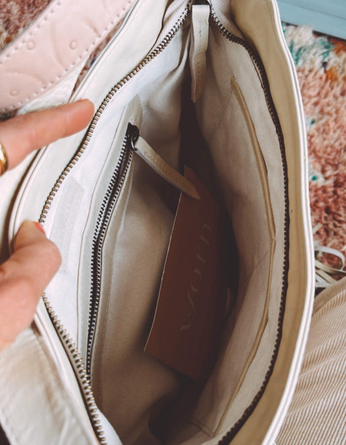 TANAH FOLK // Siren Leather Bag // Blush