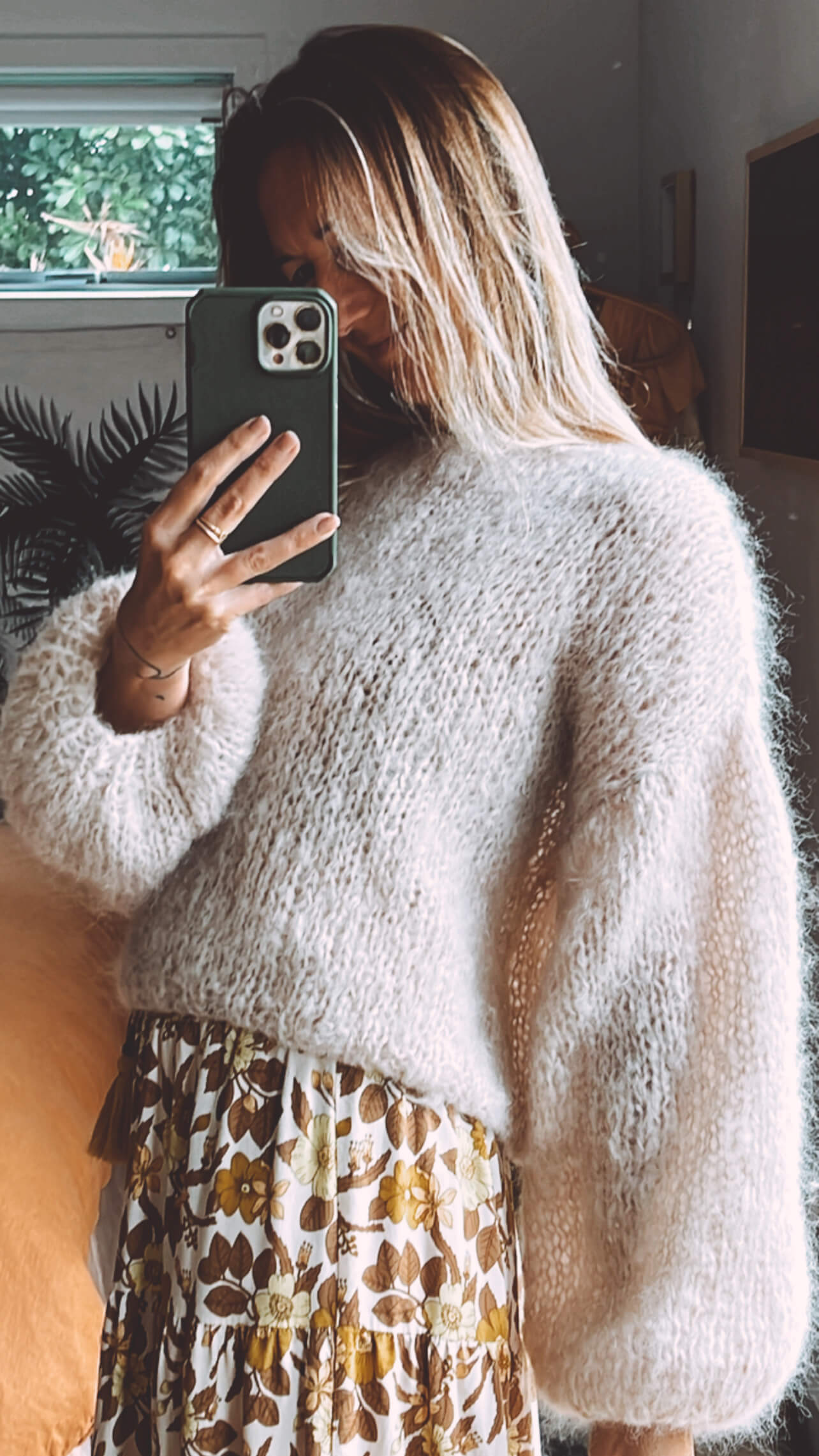 WORN + WILDER // The Cropped Boatneck // Buff Mohair