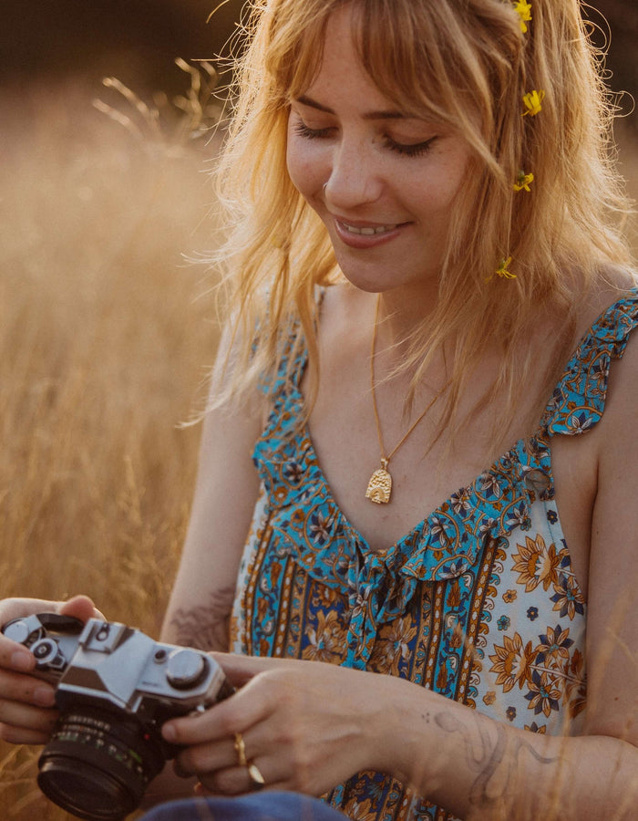 ARNHEM x LUNA + ROSE // 'Here Comes The Sun' // Pendant Necklace // Gold