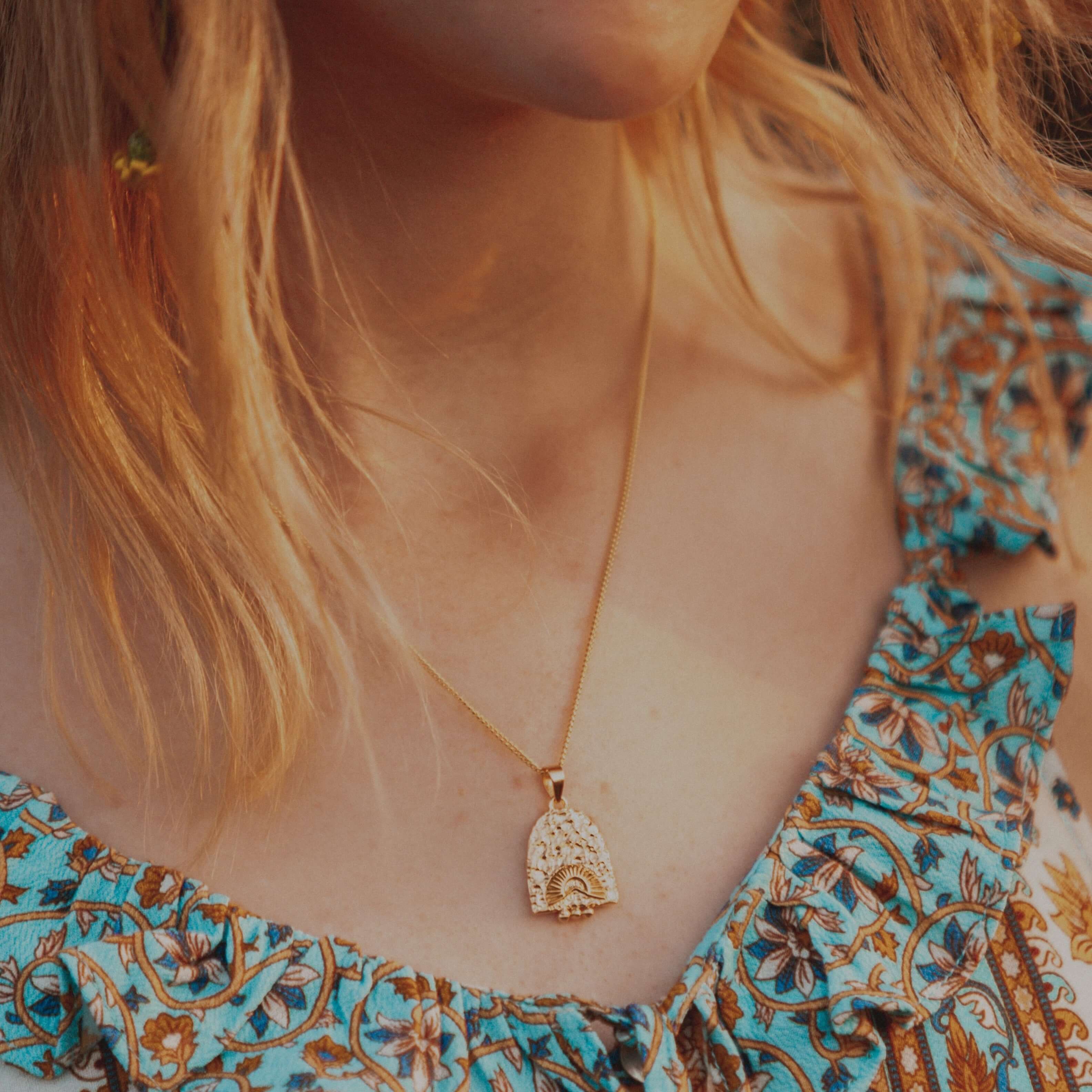 ARNHEM x LUNA + ROSE // 'Here Comes The Sun' // Pendant Necklace // Gold