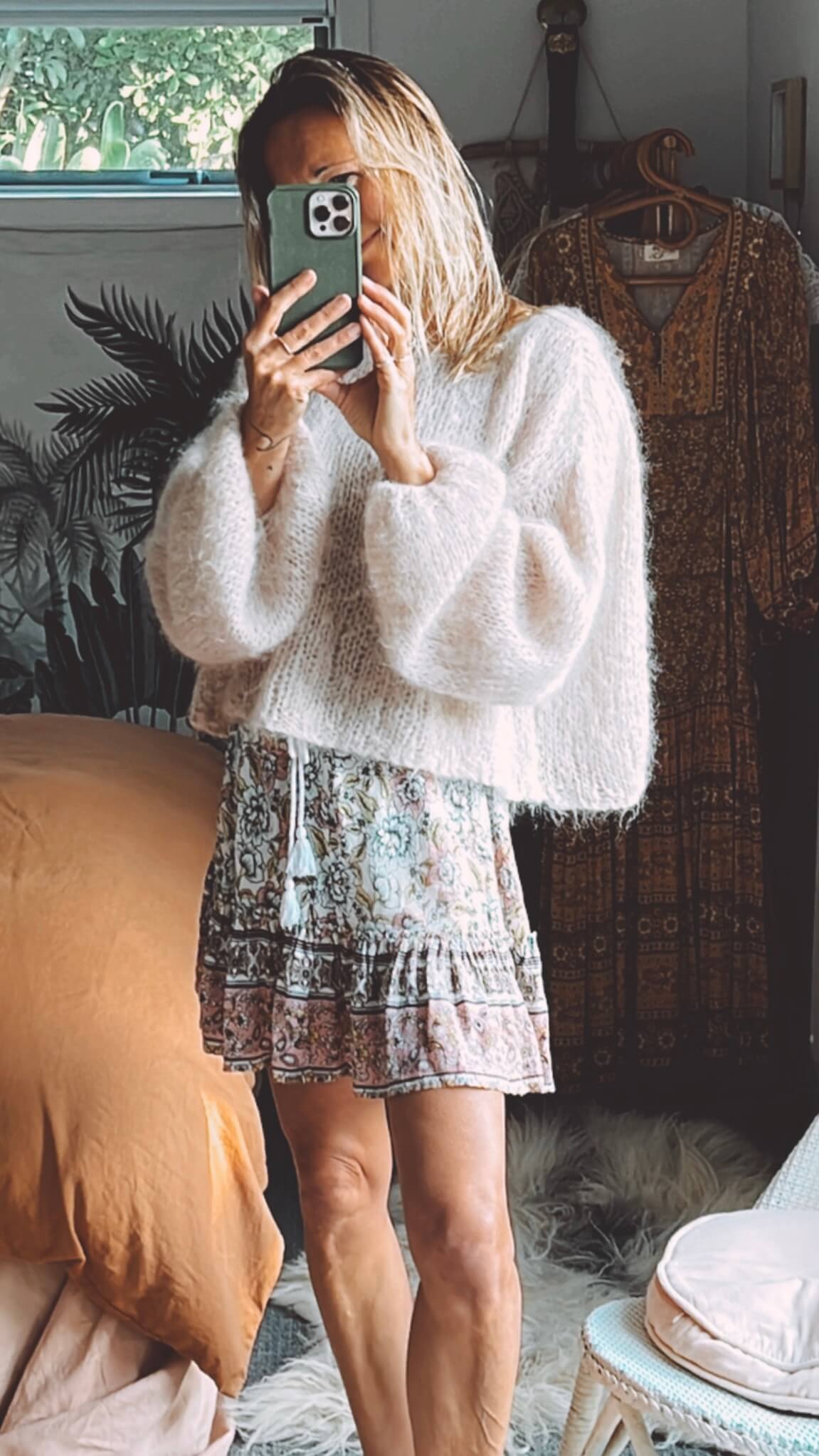 WORN + WILDER // The Cropped Boatneck // Buff Mohair
