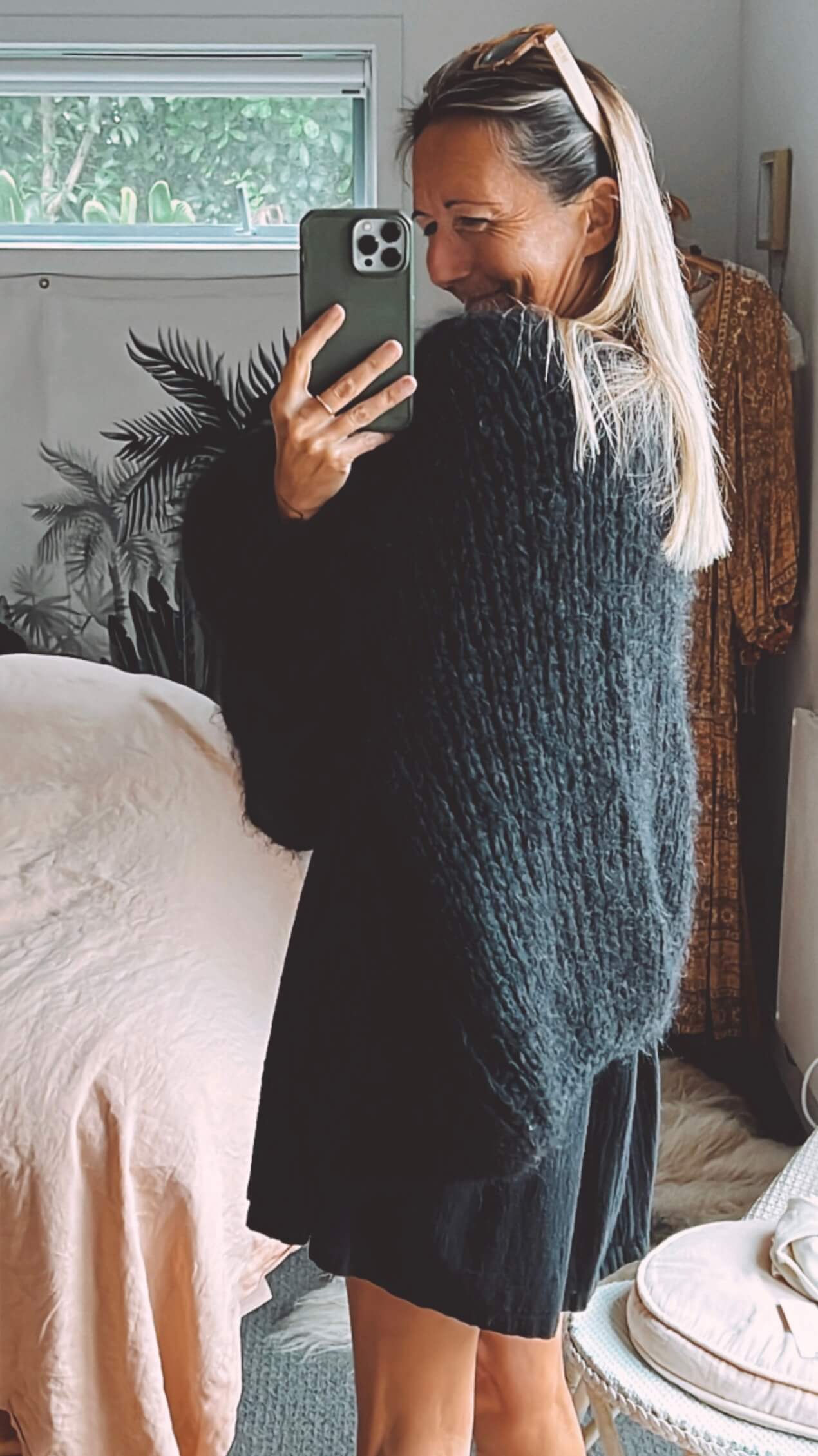 WORN + WILDER // Be Wilder // Mohair Cardi // Black