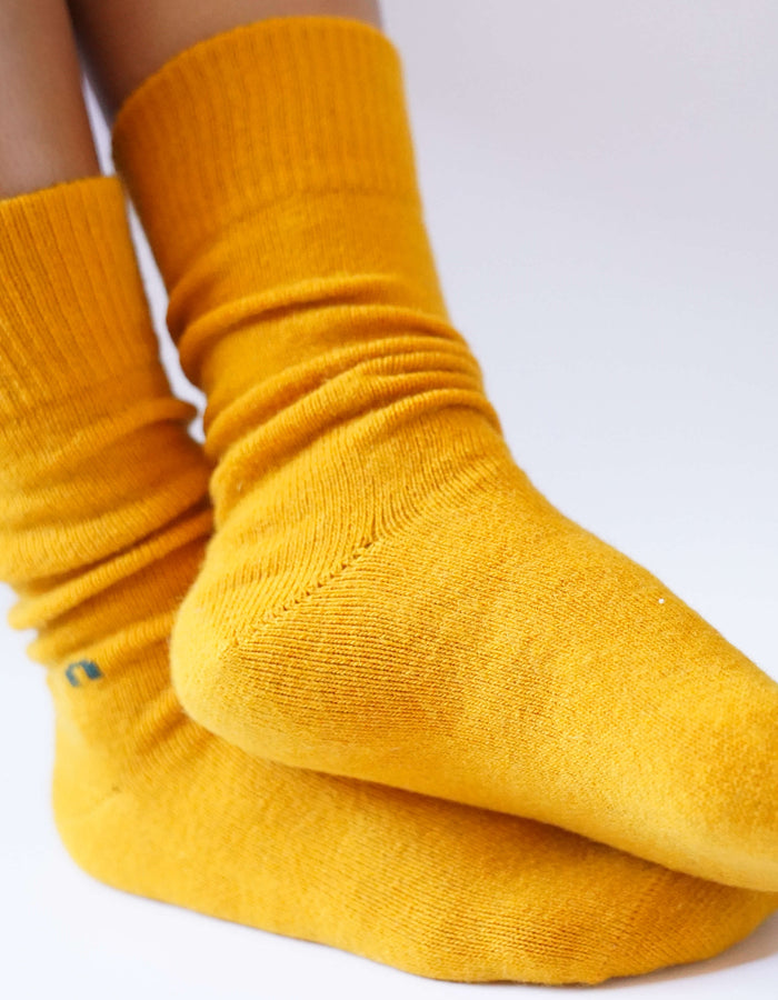 NOOAN Possum Merino Hamilton Socks - Golden Fusion