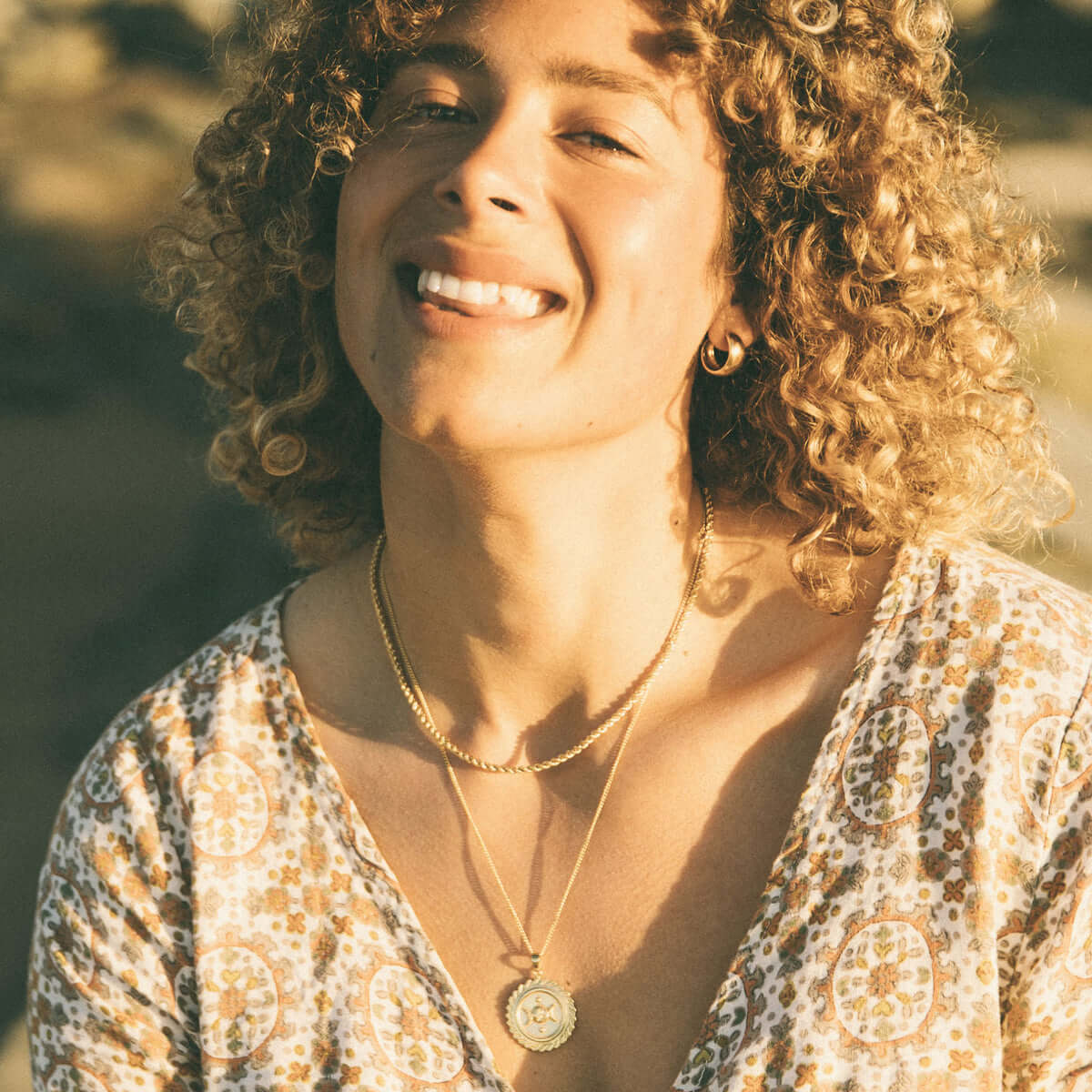LUNA + ROSE // Suzanne 'Protection' // Pendant Necklace // Gold