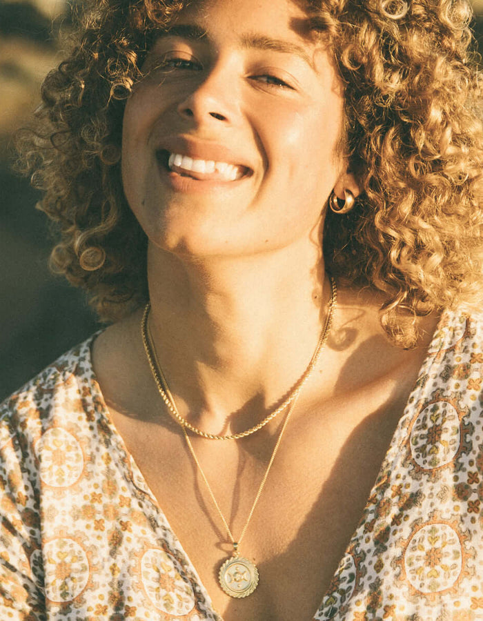 LUNA + ROSE // Suzanne 'Protection' // Pendant Necklace // Gold