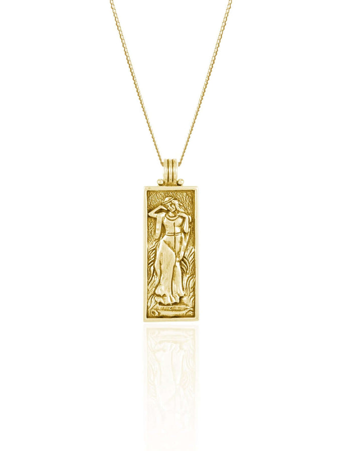 LUNA + ROSE // Freyja Goddess Of Love // Pendant Necklace // Gold