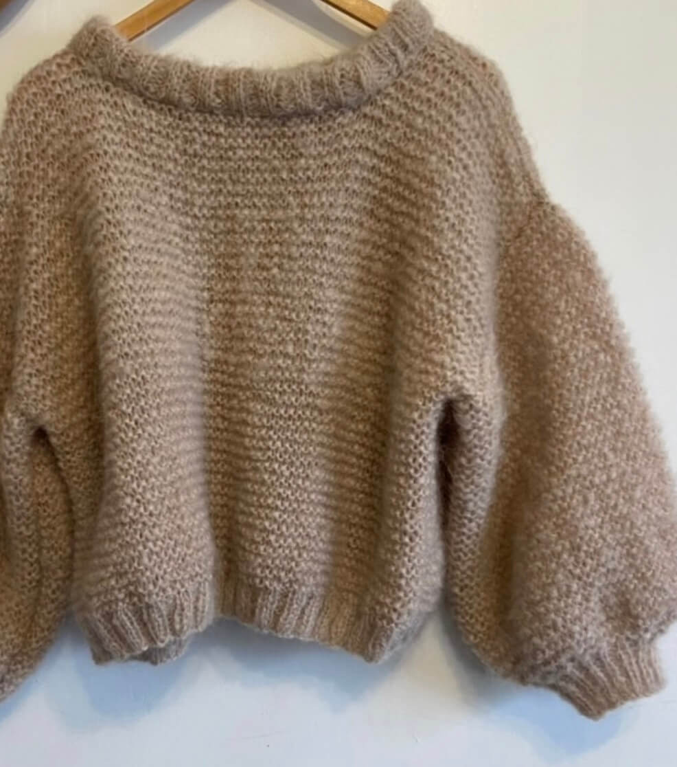 WORN + WILDER // The Cropped Crew II // Buff Mohair
