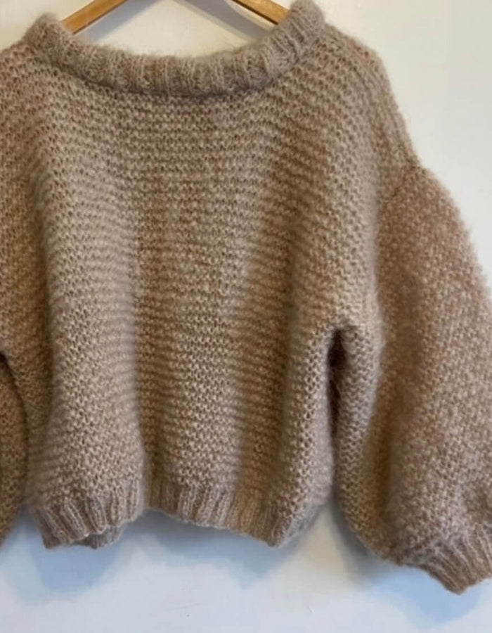 WORN + WILDER // The Cropped Crew II // Buff Mohair