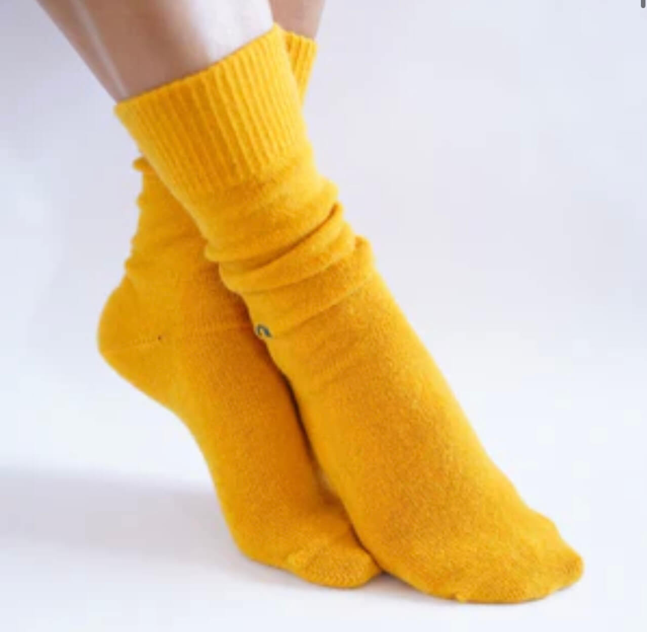 NOOAN Possum Merino Hamilton Socks - Golden Fusion