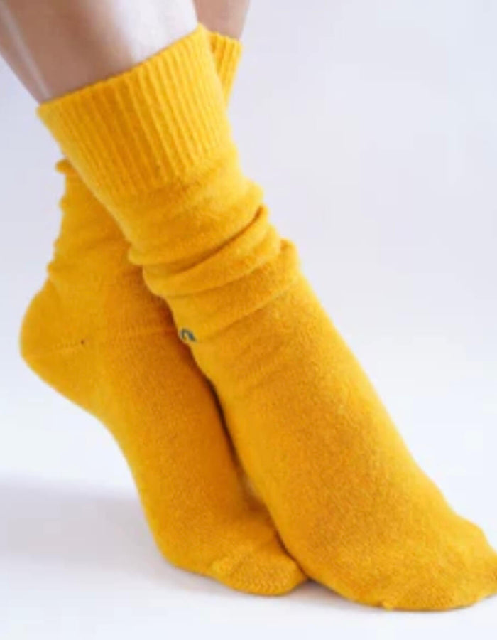 NOOAN Possum Merino Hamilton Socks - Golden Fusion
