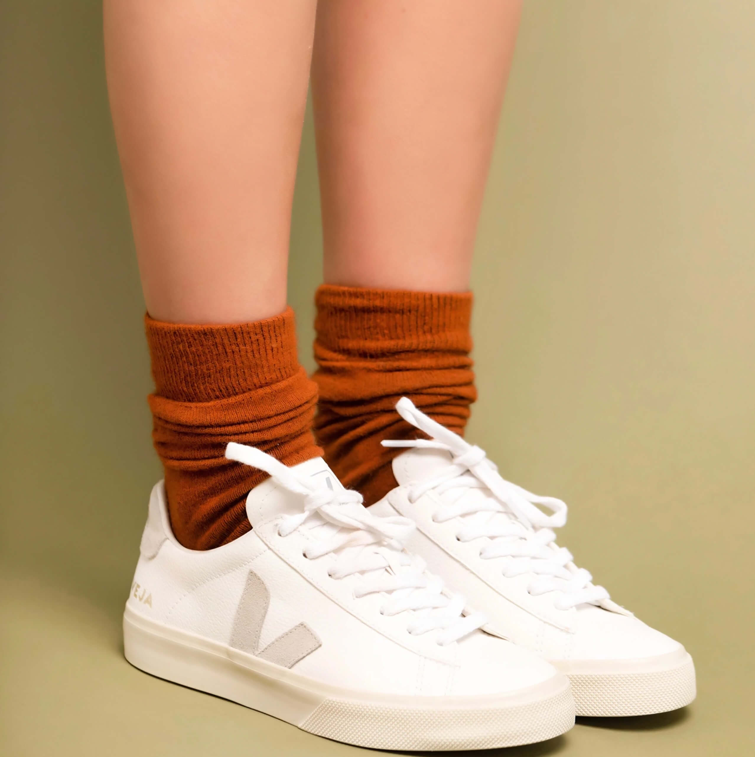 NOOAN Possum Merino Hamilton Socks - Burnt Orange