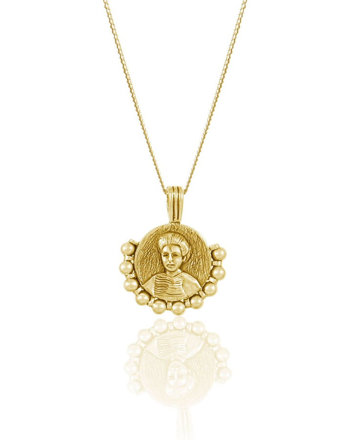 LUNA + ROSE // Kate Sheppard 'Independence' // Pendant Necklace // Gold