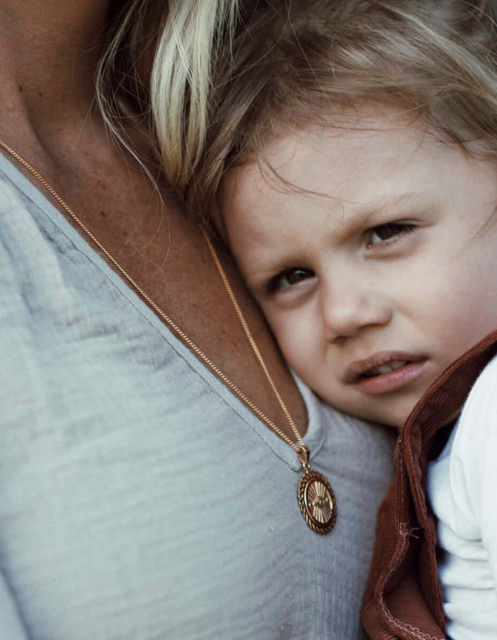 LUNA + ROSE // Suzanne 'Protection' // Pendant Necklace // Gold