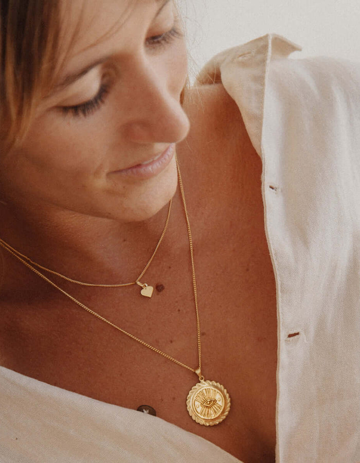 LUNA + ROSE // Suzanne 'Protection' // Pendant Necklace // Gold