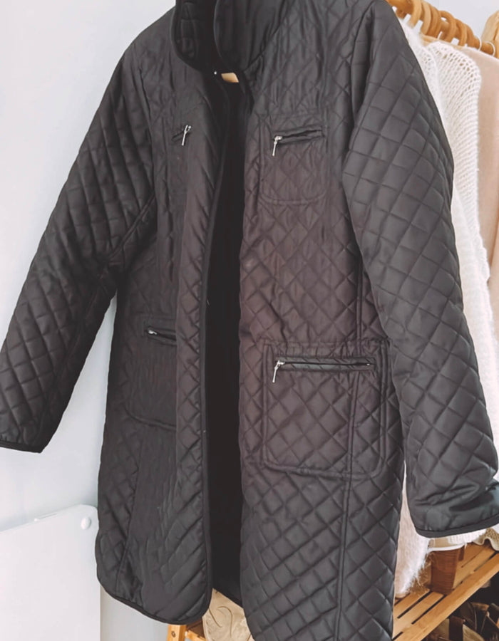 DUCHAMP Quilted Coat // Size 14