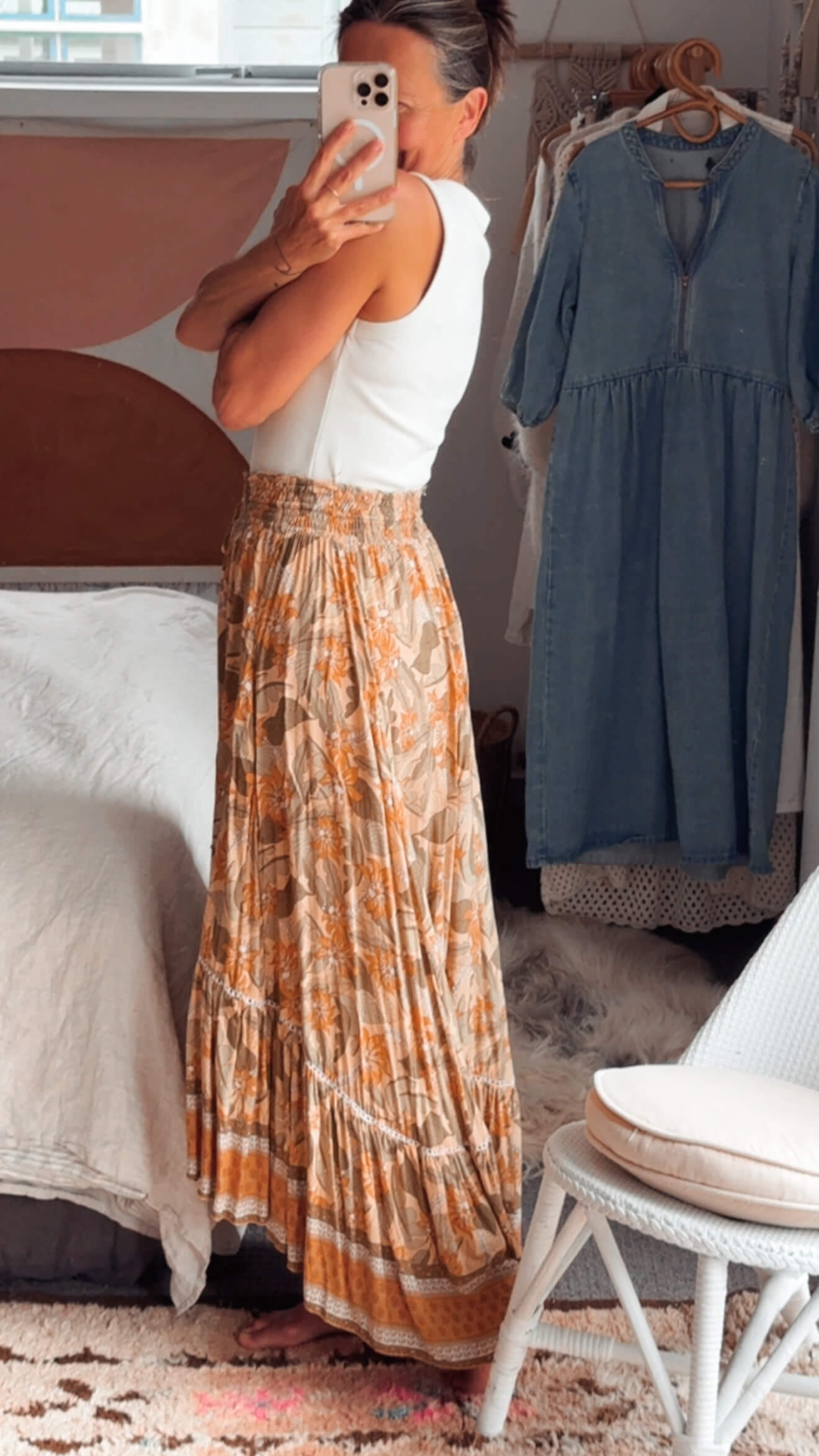 TANAH FOLK// Maxi Skirt // S/M