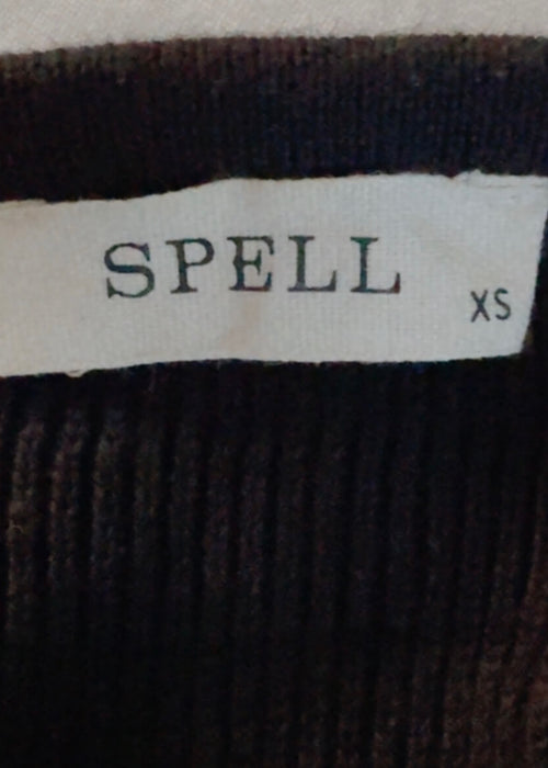 SPELL & THE GYPSY COLLECTIVE // Sunray Knit Maxi Halter Dress // Black // XS