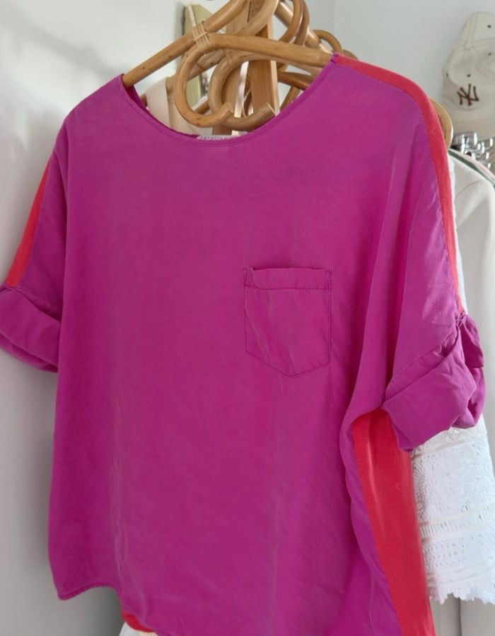 CAROLINE SILLS // Silk Blouse // Size 12