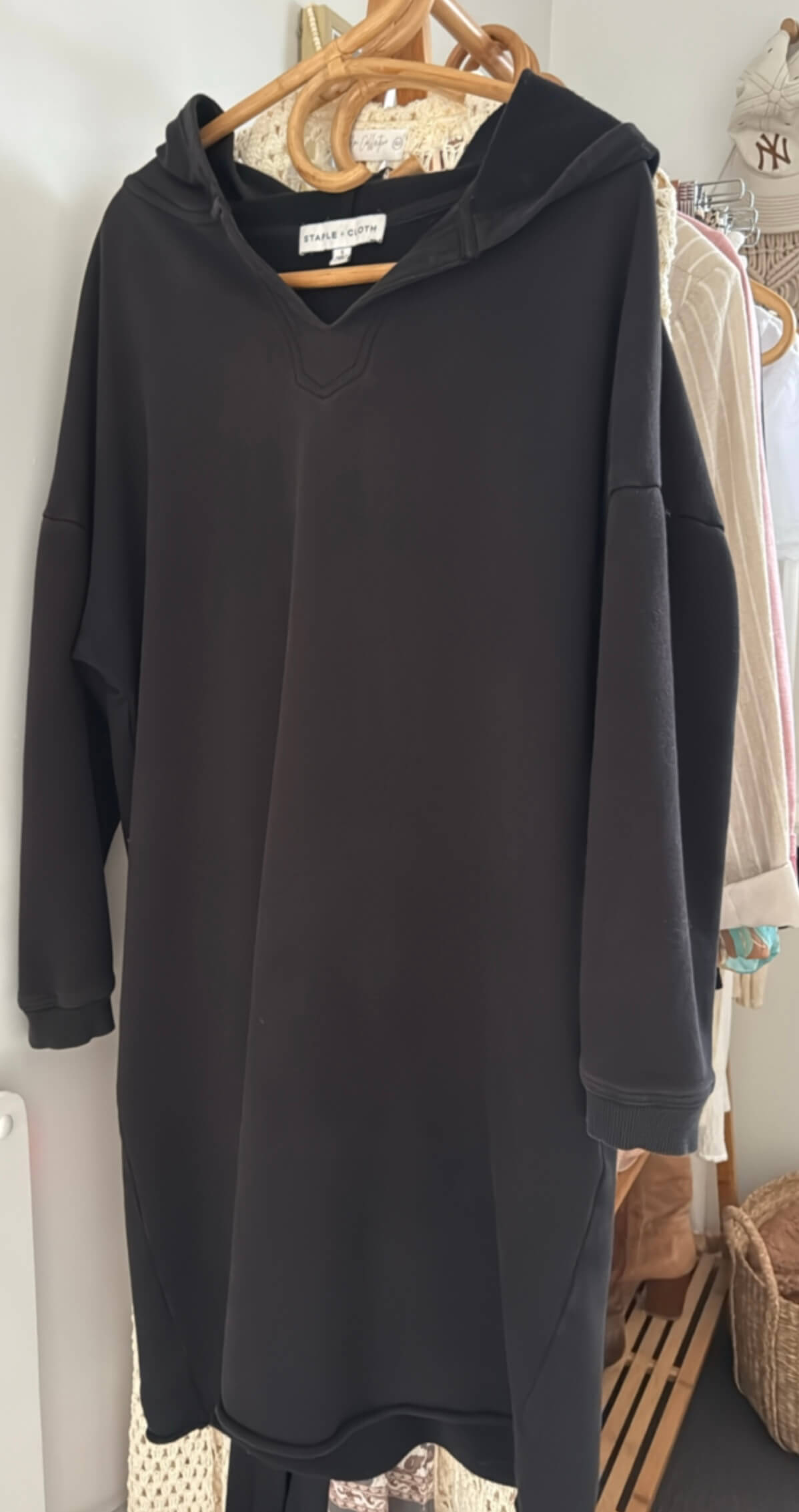 STAPLE + CLOTH // Sweatshirt Dress // Black // Small