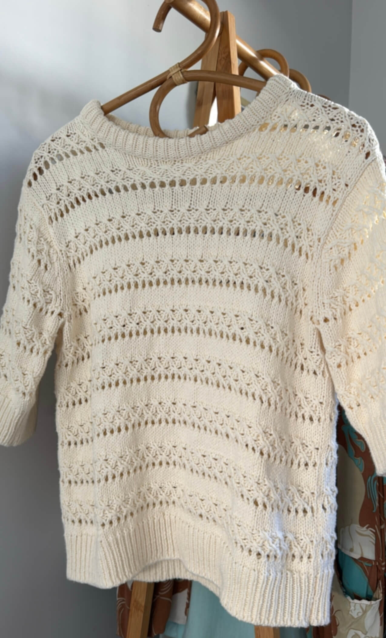 ARKET // Open-Knit Top // Off White // Small