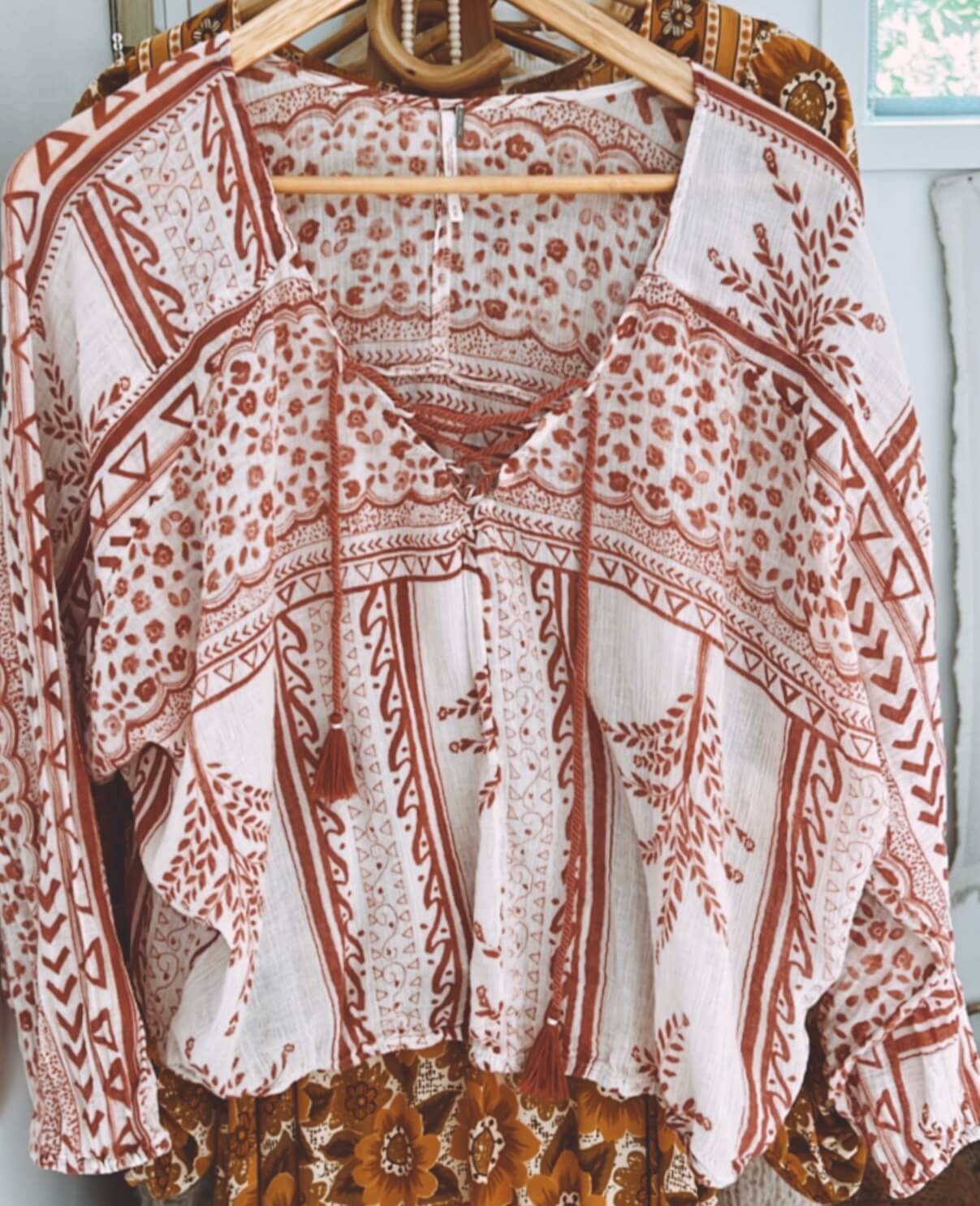 Free People Boho Blouse // Medium