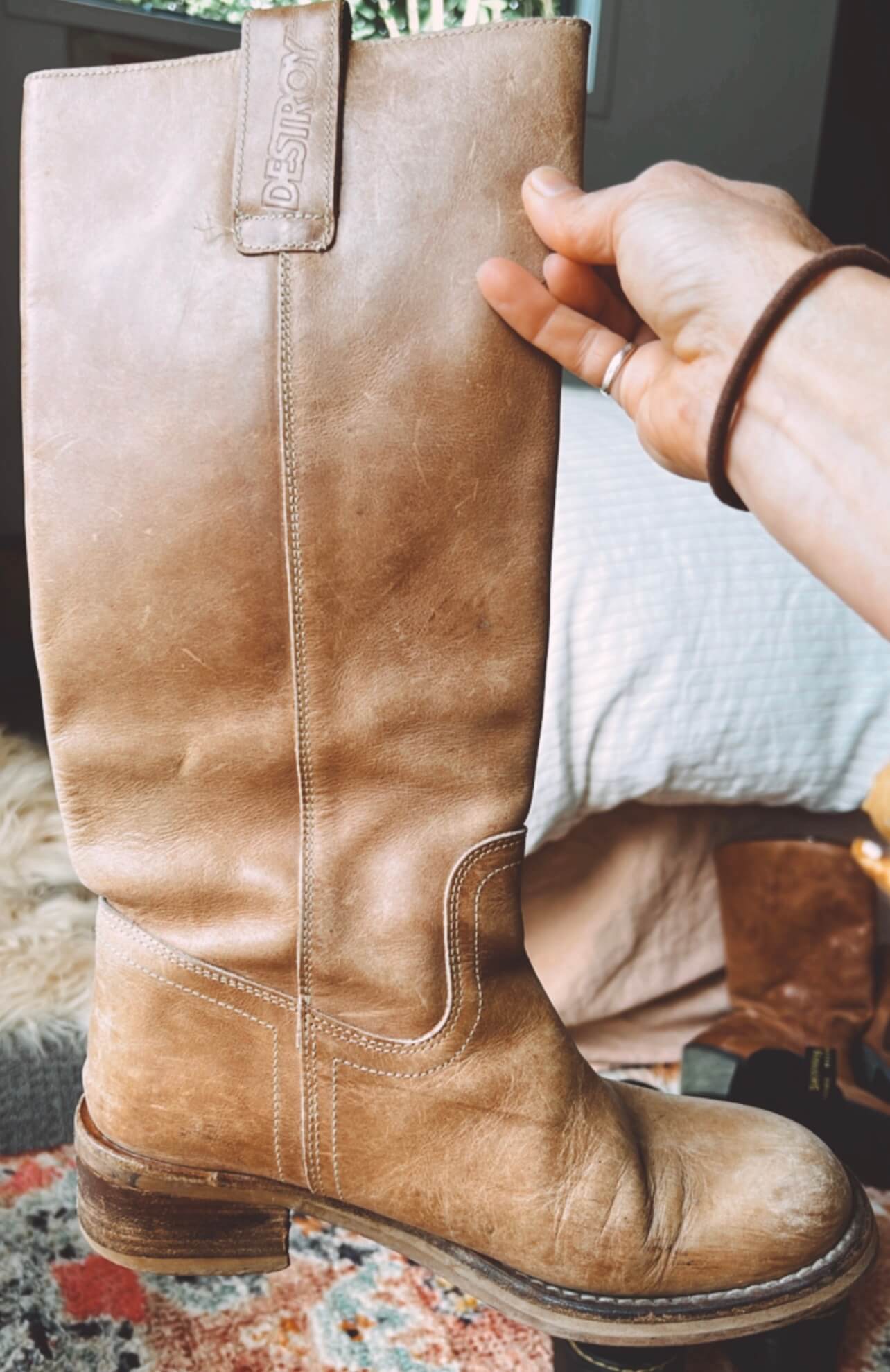 Tan Leather Boot by DESTROY // EUR 38