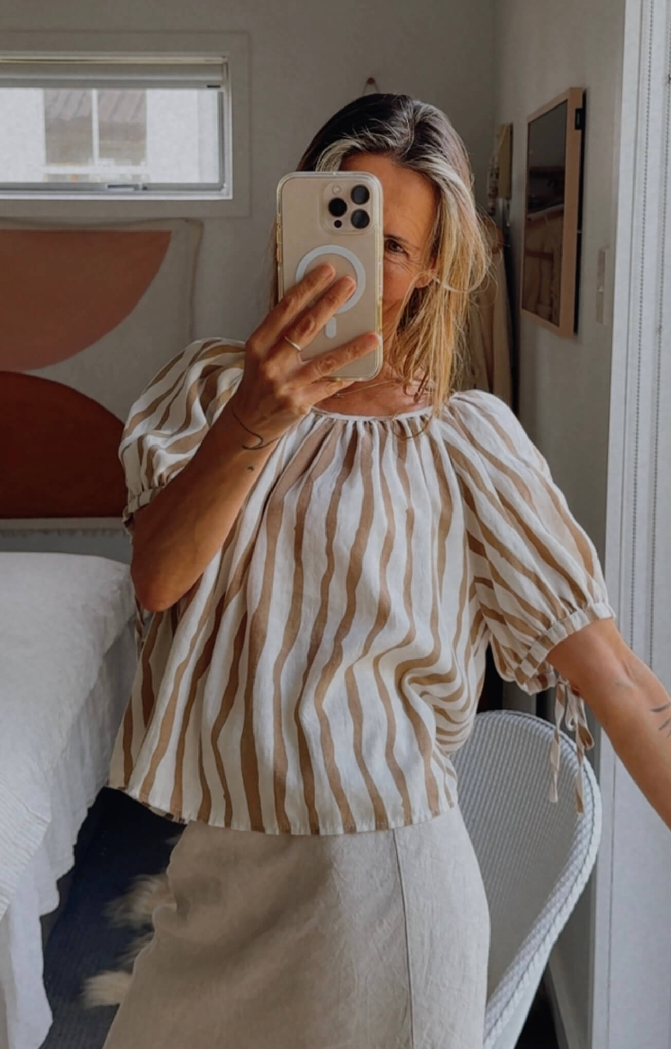 PETAL + PUP // Maggie Tie-Back Blouse // Medium