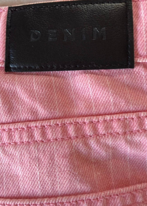 GLASSONS // High Waist Pink Pinstriped Short // Size 6